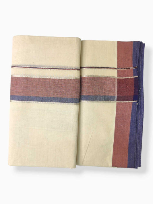 Pure Cotton Kerala Double Dhoti/Mundu