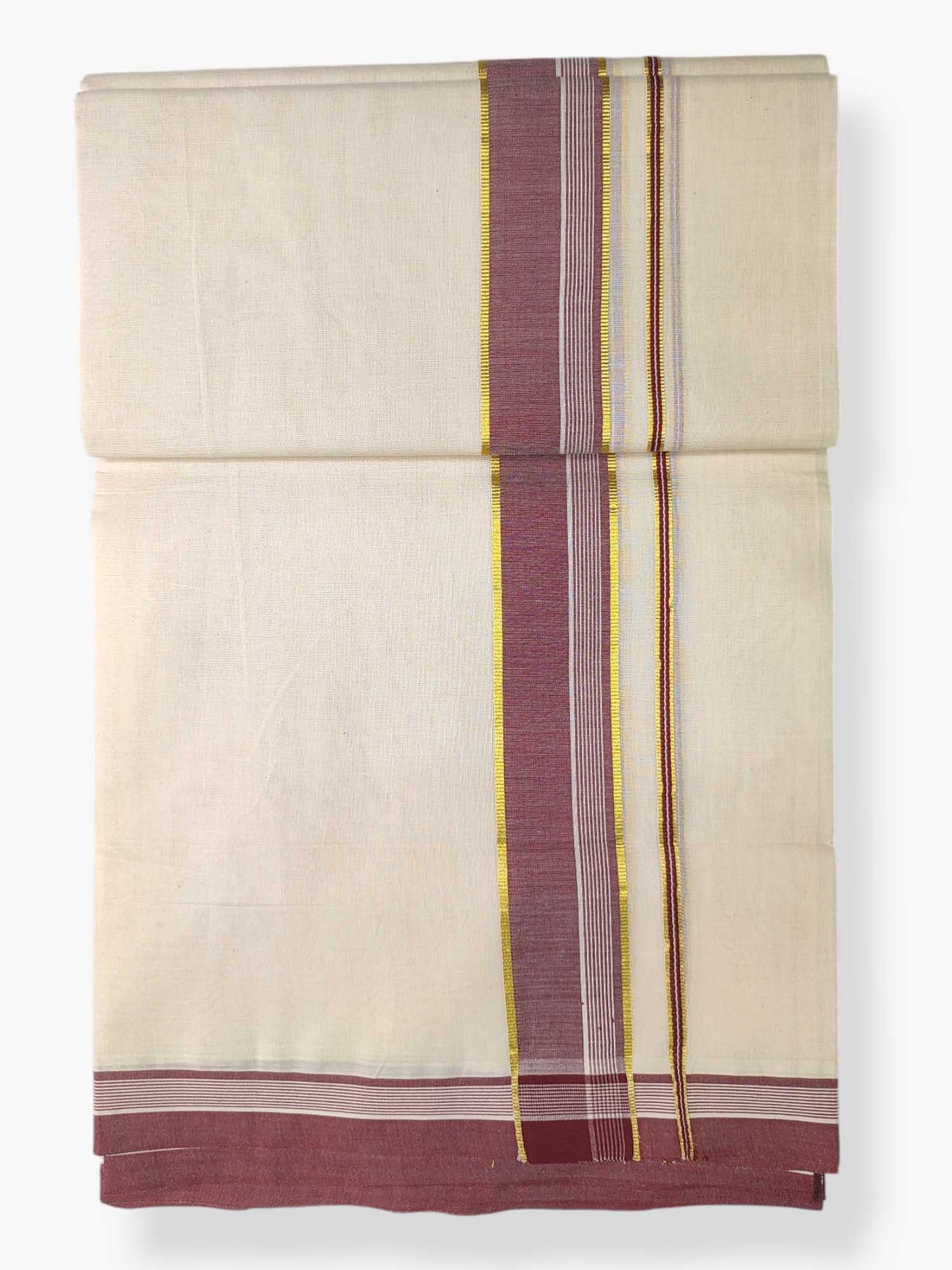 Pure Cotton Kerala Double Dhoti/Mundu