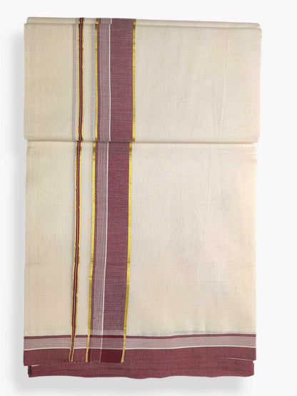 Pure Cotton Kerala Double Dhoti/Mundu