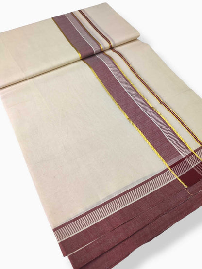 Pure Cotton Kerala Double Dhoti/Mundu