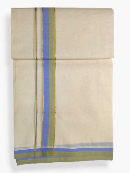 Pure Cotton Kerala Double Dhoti/Mundu