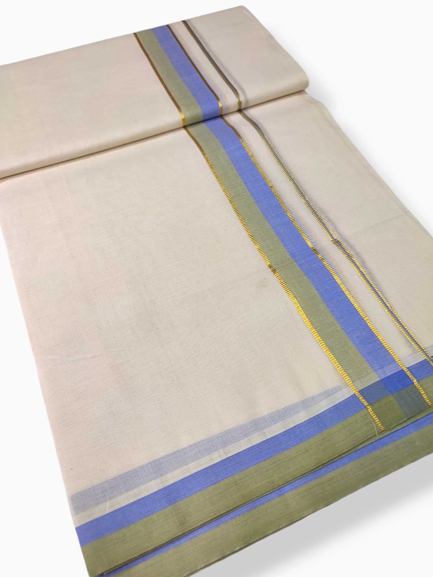 Pure Cotton Kerala Double Dhoti/Mundu