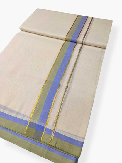 Pure Cotton Kerala Double Dhoti/Mundu