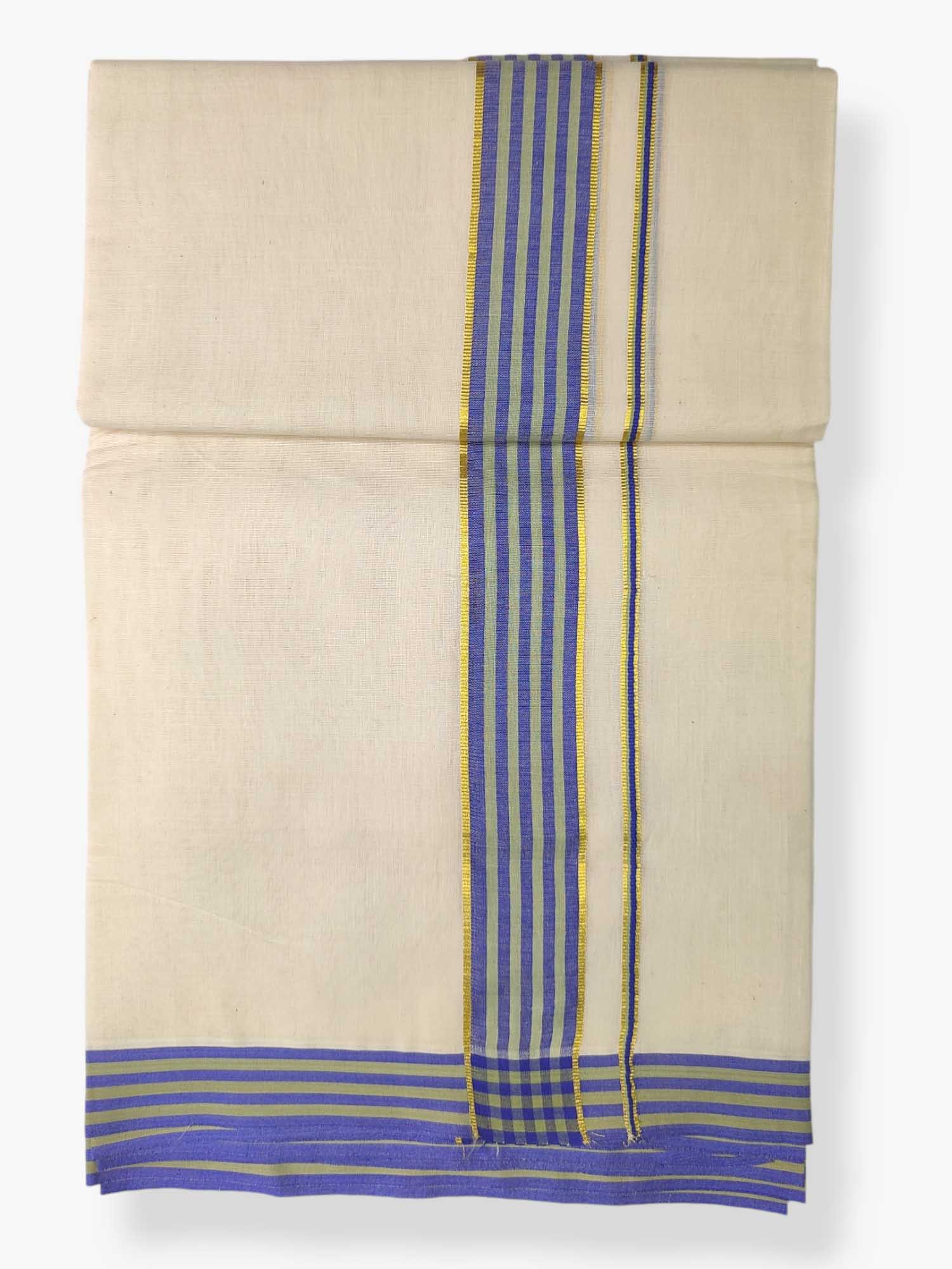 Pure Cotton Kerala Double Dhoti/Mundu