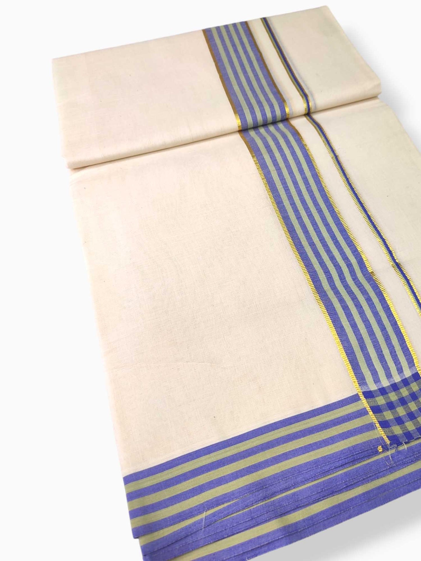 Pure Cotton Kerala Double Dhoti/Mundu