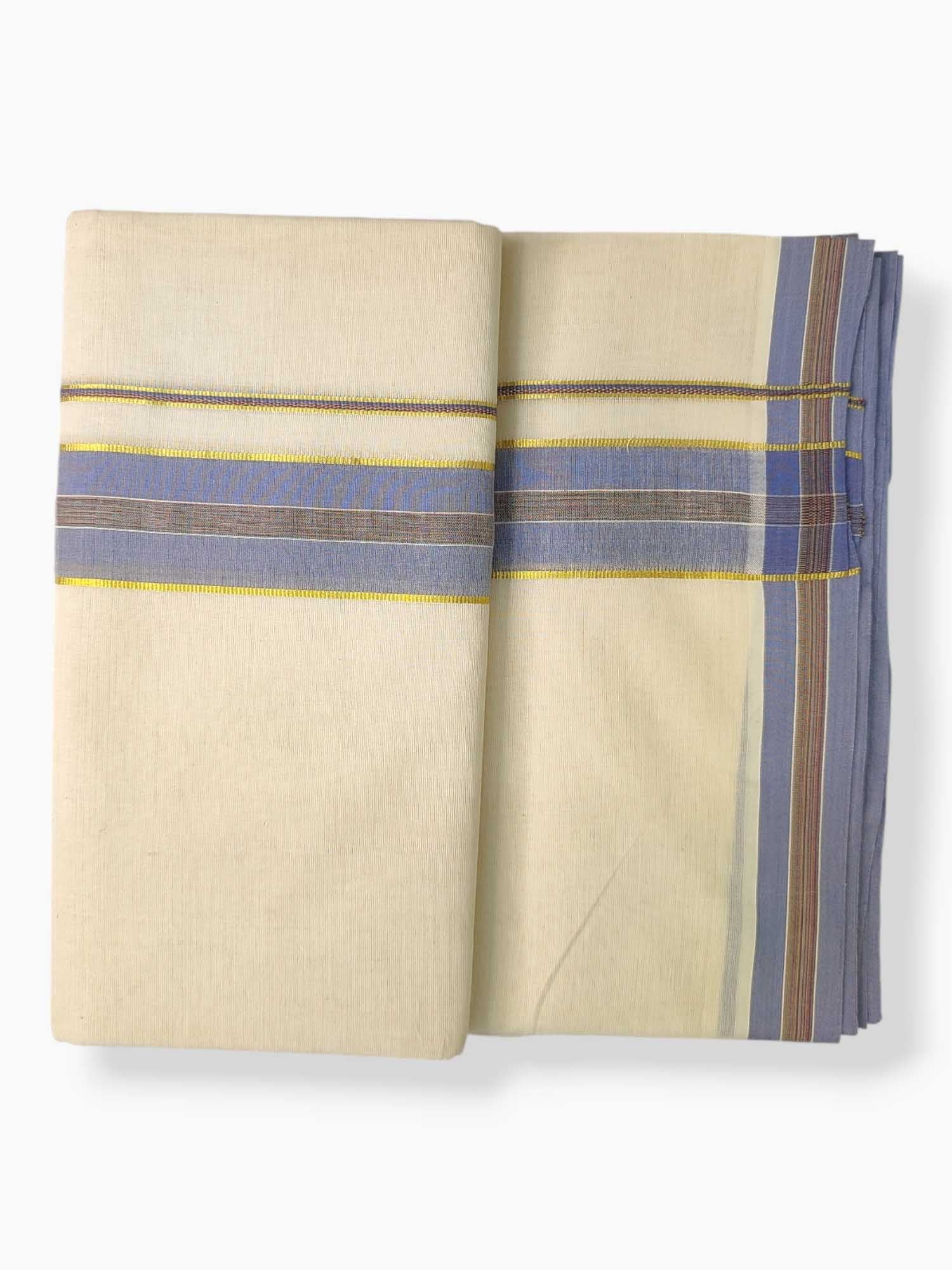 Pure Cotton Kerala Double Dhoti/Mundu