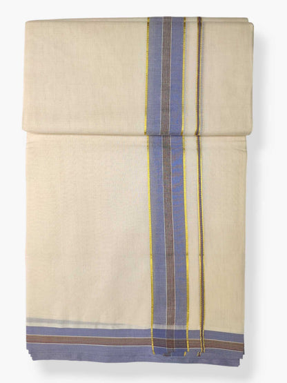 Pure Cotton Kerala Double Dhoti/Mundu