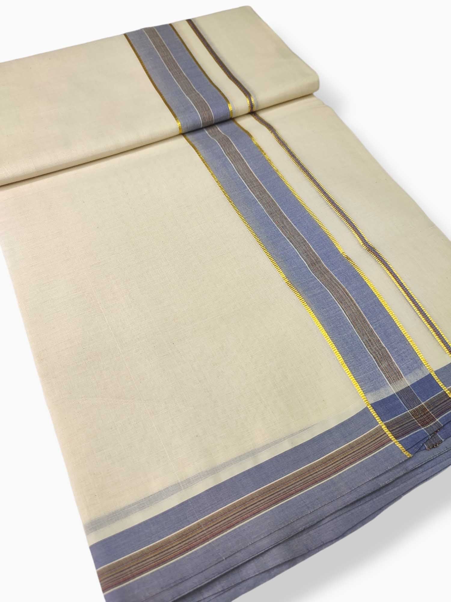 Pure Cotton Kerala Double Dhoti/Mundu