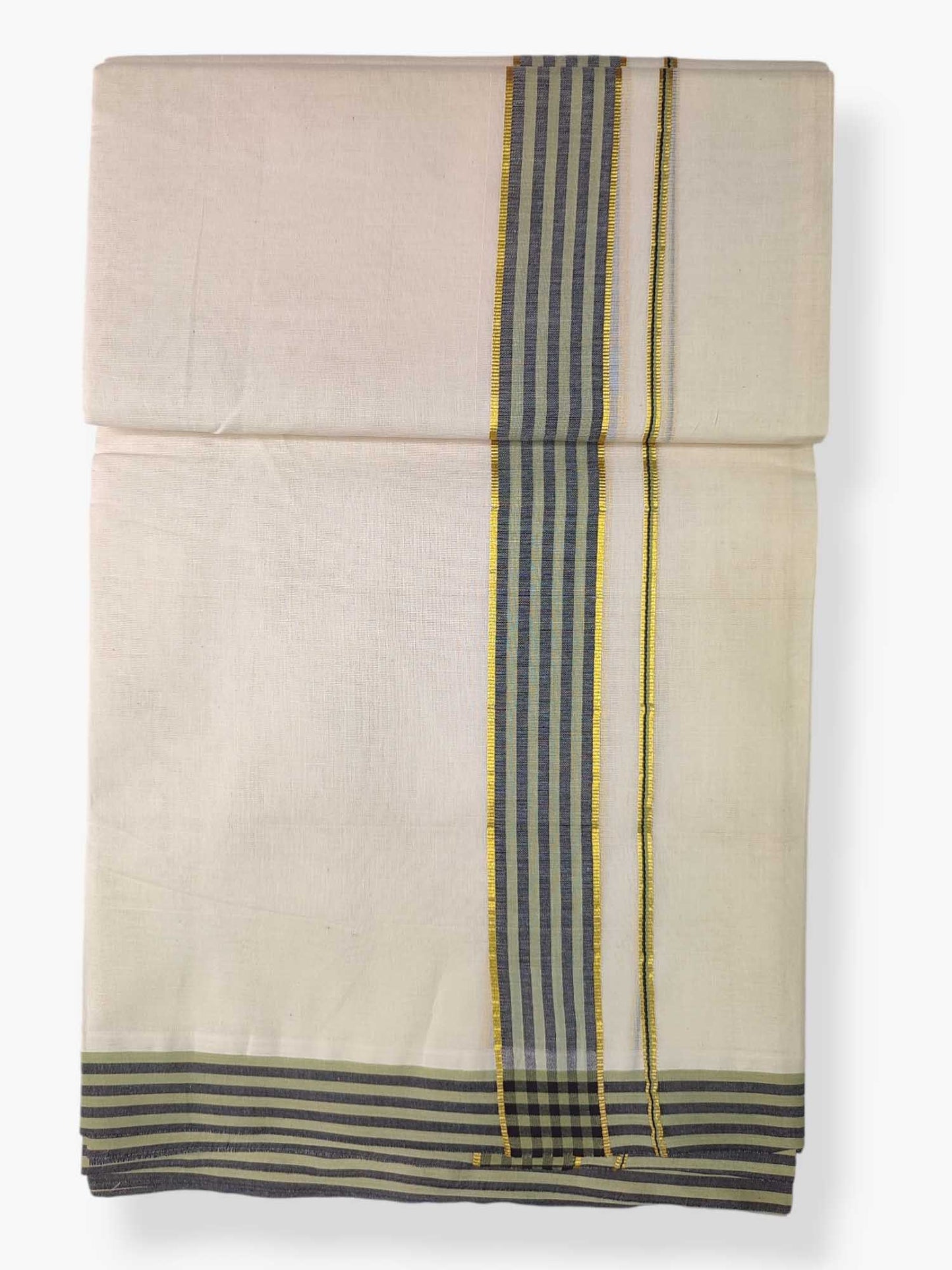 Pure Cotton Kerala Double Dhoti/Mundu