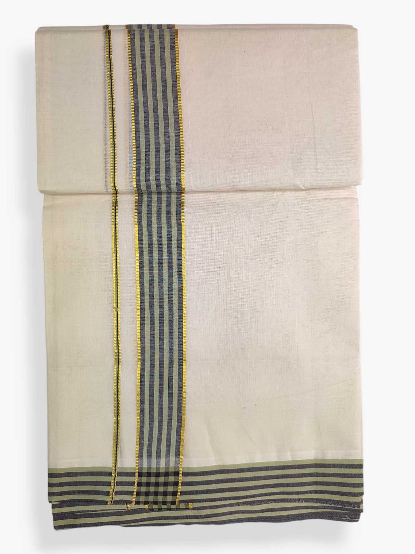 Pure Cotton Kerala Double Dhoti/Mundu