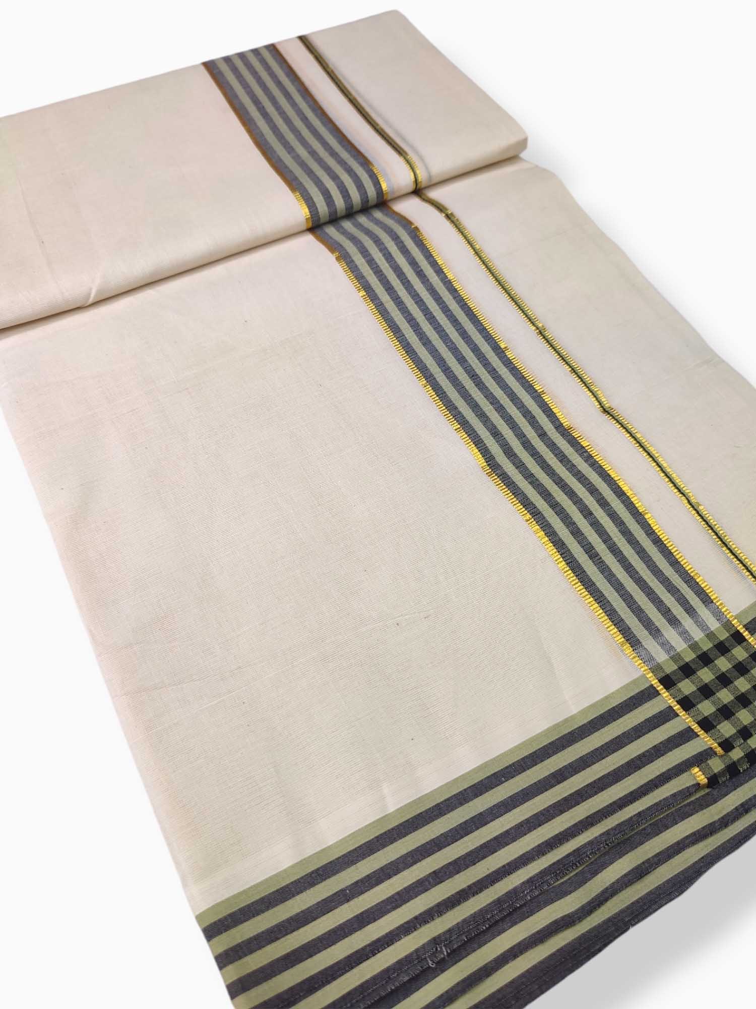 Pure Cotton Kerala Double Dhoti/Mundu