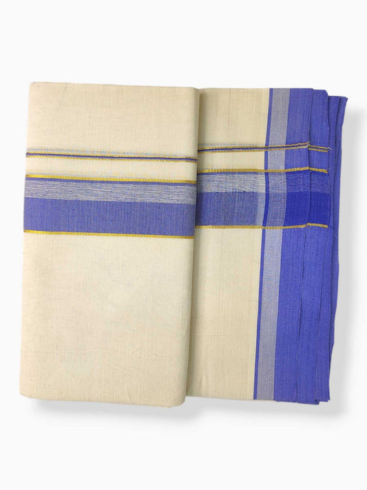 Pure Cotton Kerala Double Dhoti/Mundu