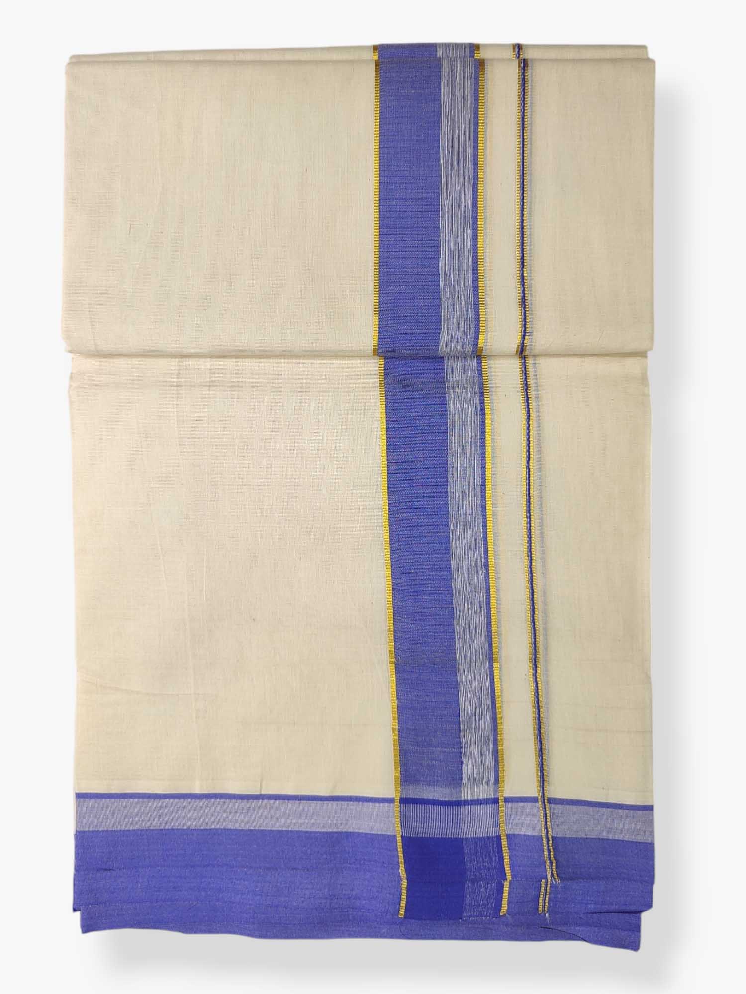 Pure Cotton Kerala Double Dhoti/Mundu