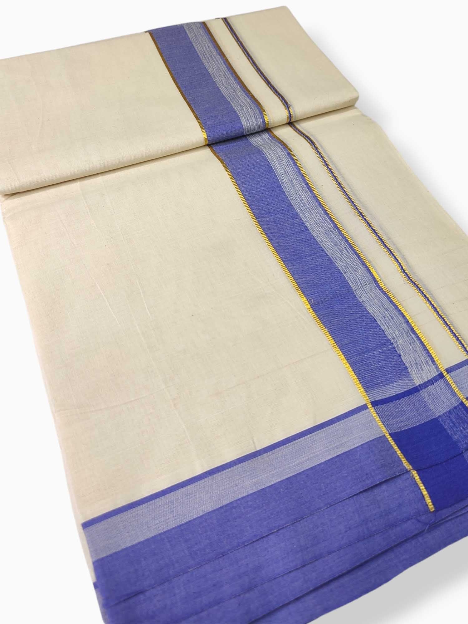 Pure Cotton Kerala Double Dhoti/Mundu