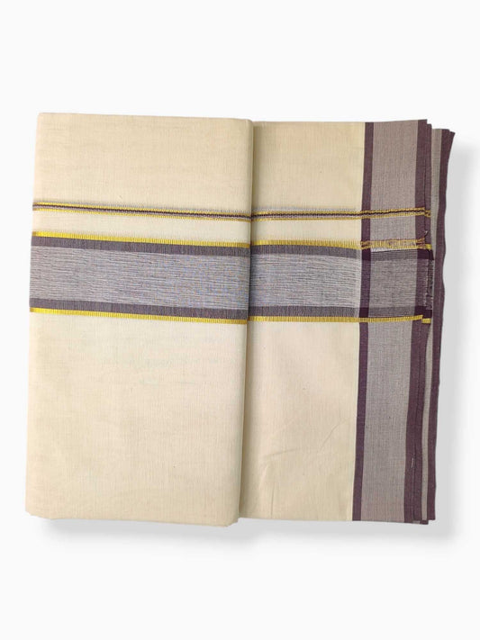 Pure Cotton Kerala Double Dhoti/Mundu