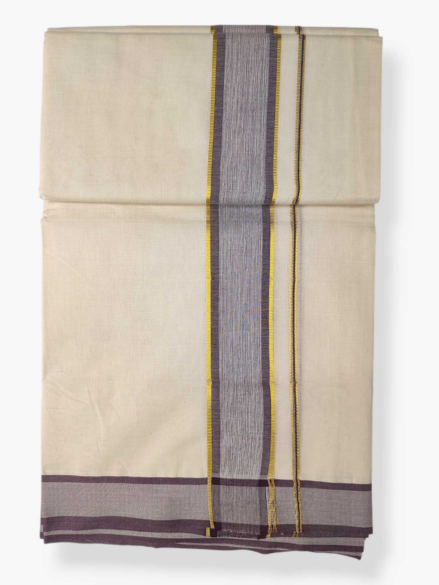 Pure Cotton Kerala Double Dhoti/Mundu