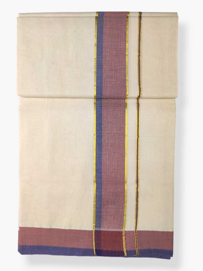 Pure Cotton Kerala Double Dhoti/Mundu