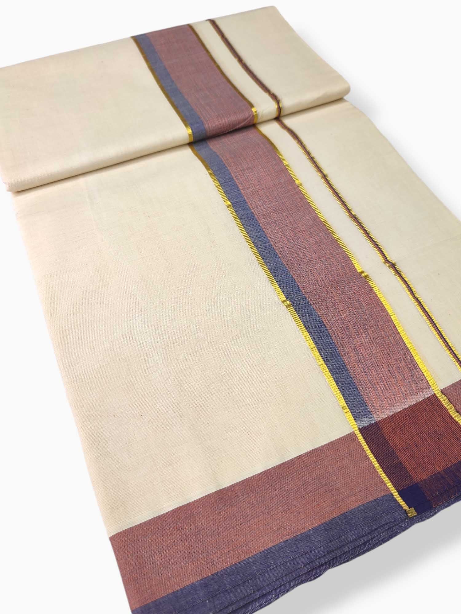 Pure Cotton Kerala Double Dhoti/Mundu