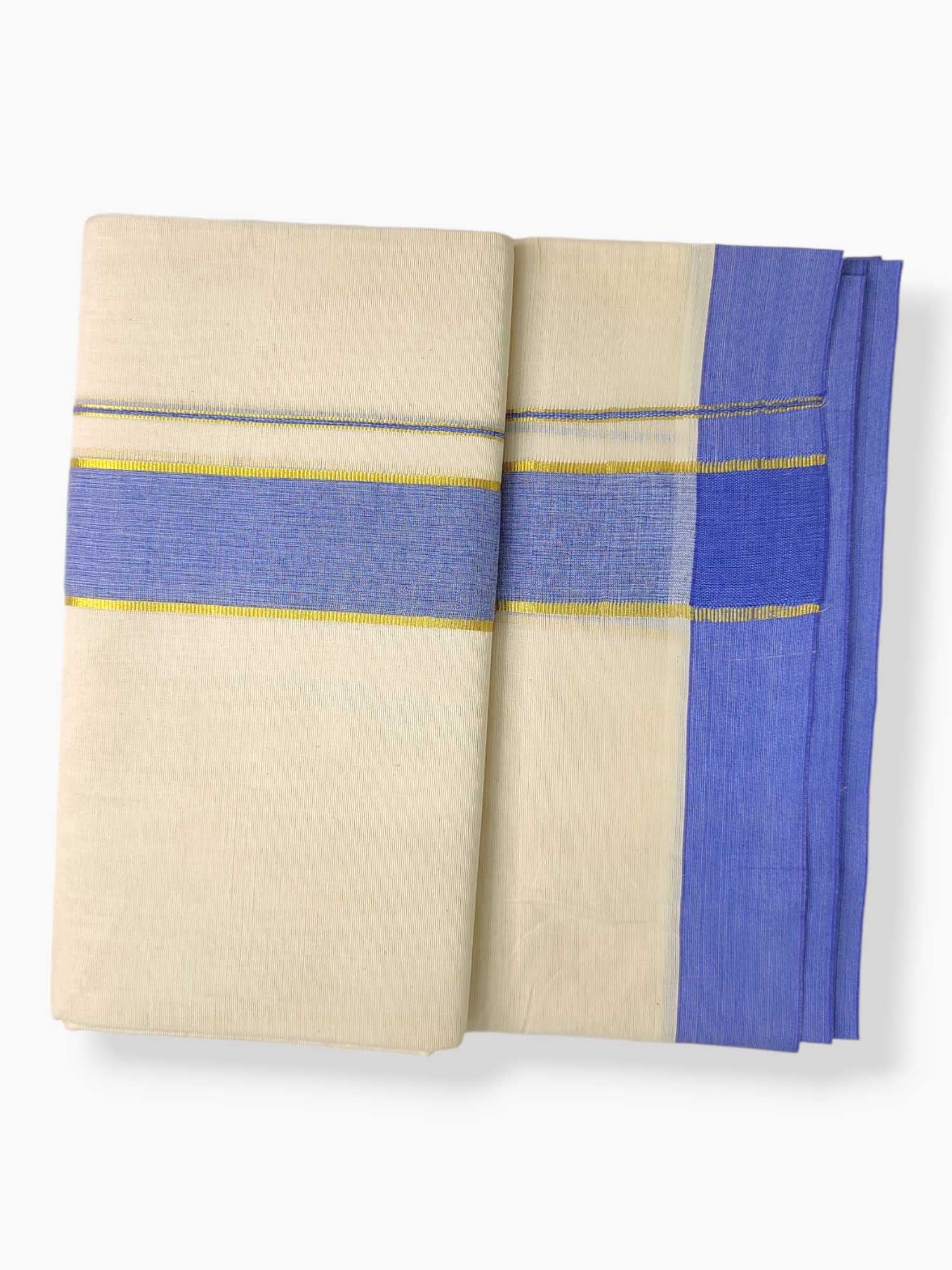 Pure Cotton Kerala Double Dhoti/Mundu