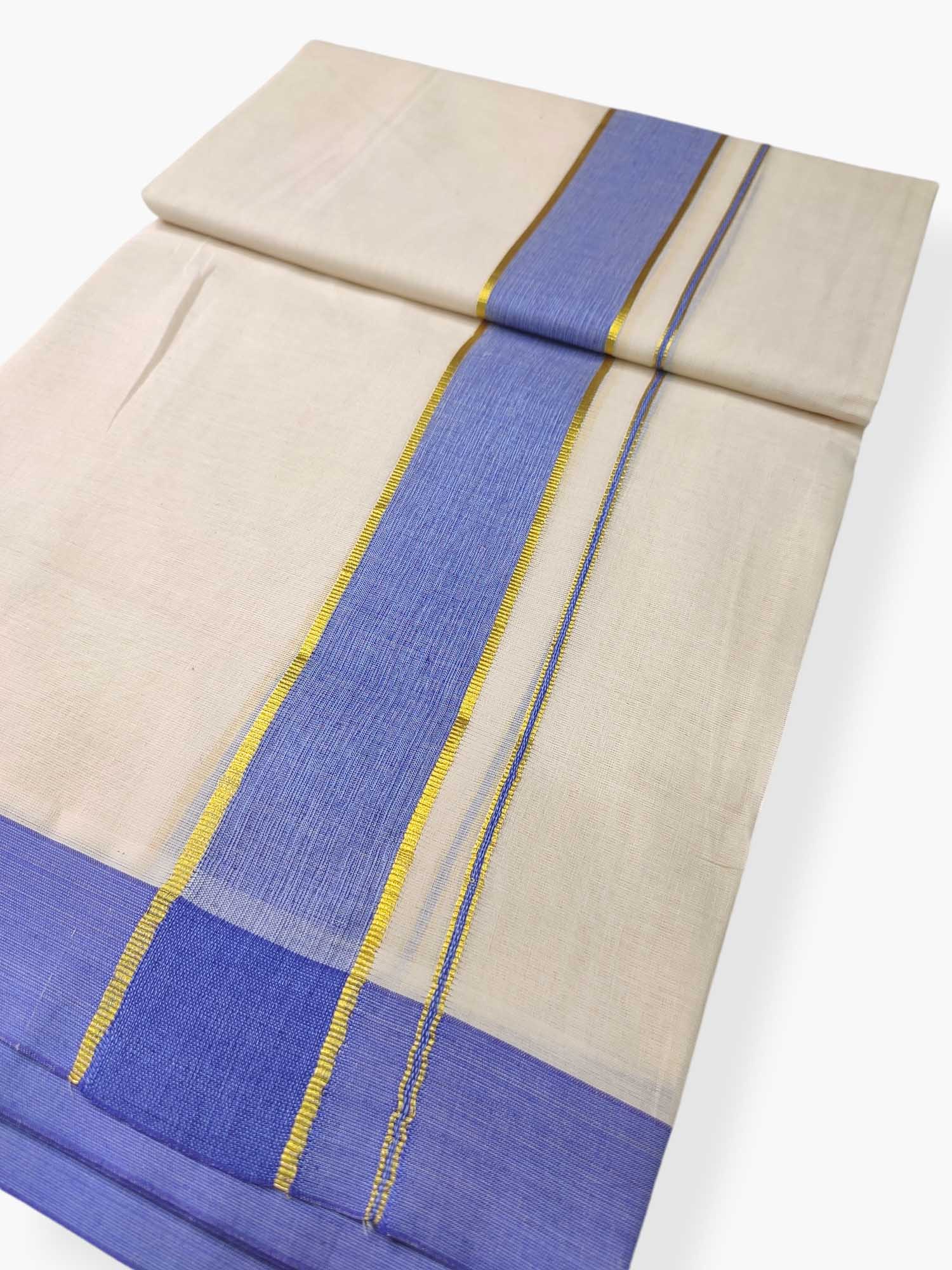 Pure Cotton Kerala Double Dhoti/Mundu