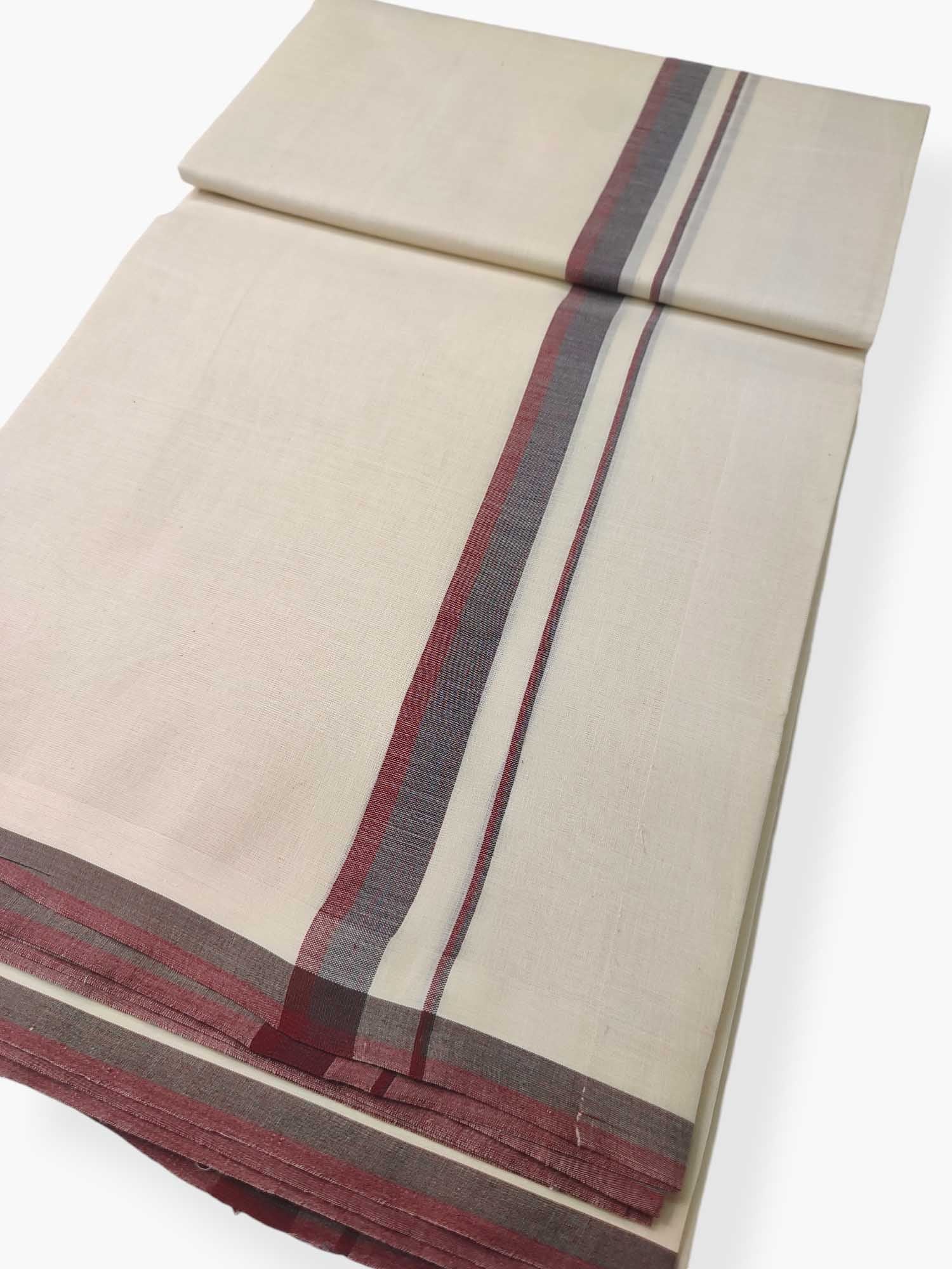 Pure Cotton Kerala Double Dhoti/Mundu