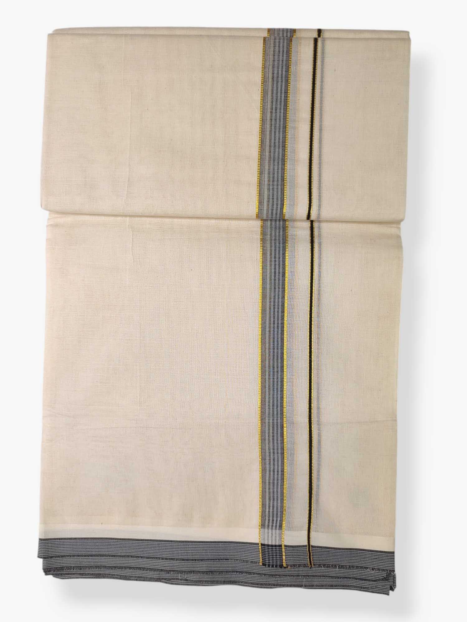 Pure Cotton Kerala Double Dhoti/Mundu