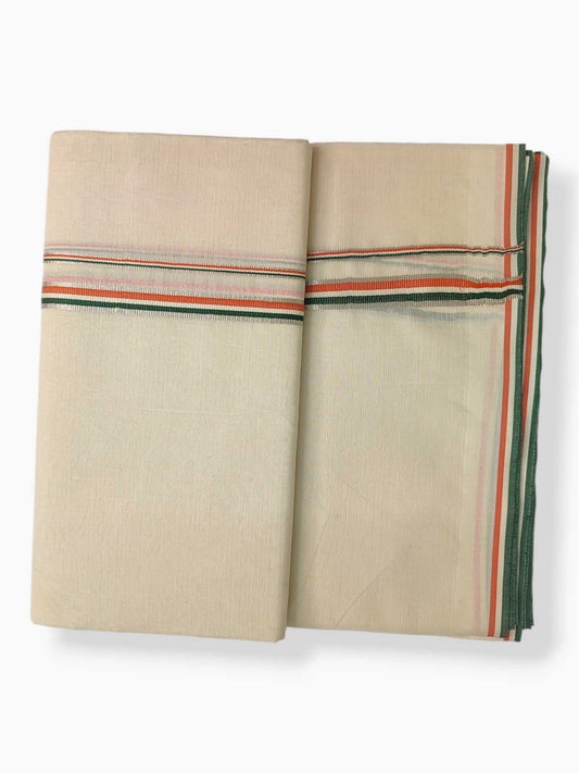 Pure Cotton Kerala Double Dhoti/Mundu