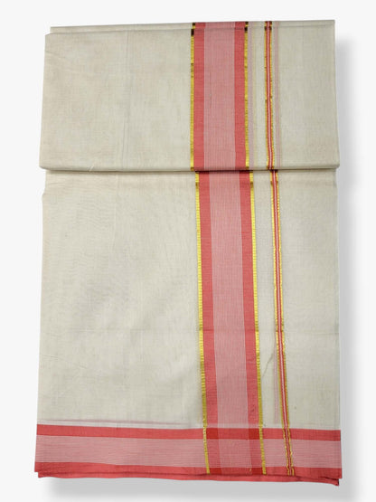 Pure Cotton Kerala Double Dhoti/Mundu