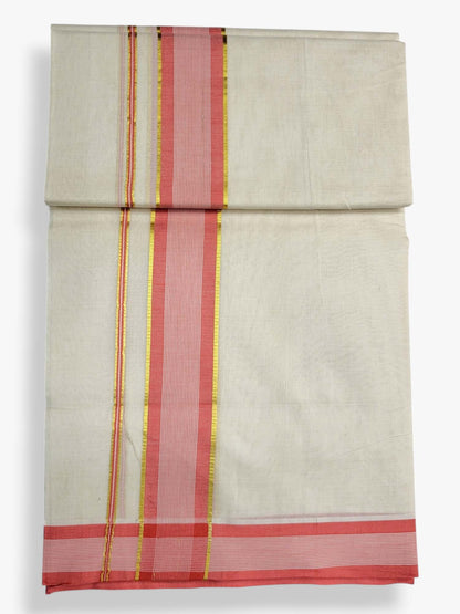 Pure Cotton Kerala Double Dhoti/Mundu