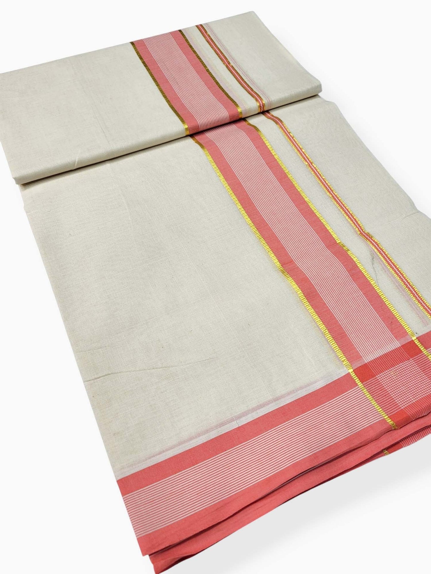 Pure Cotton Kerala Double Dhoti/Mundu