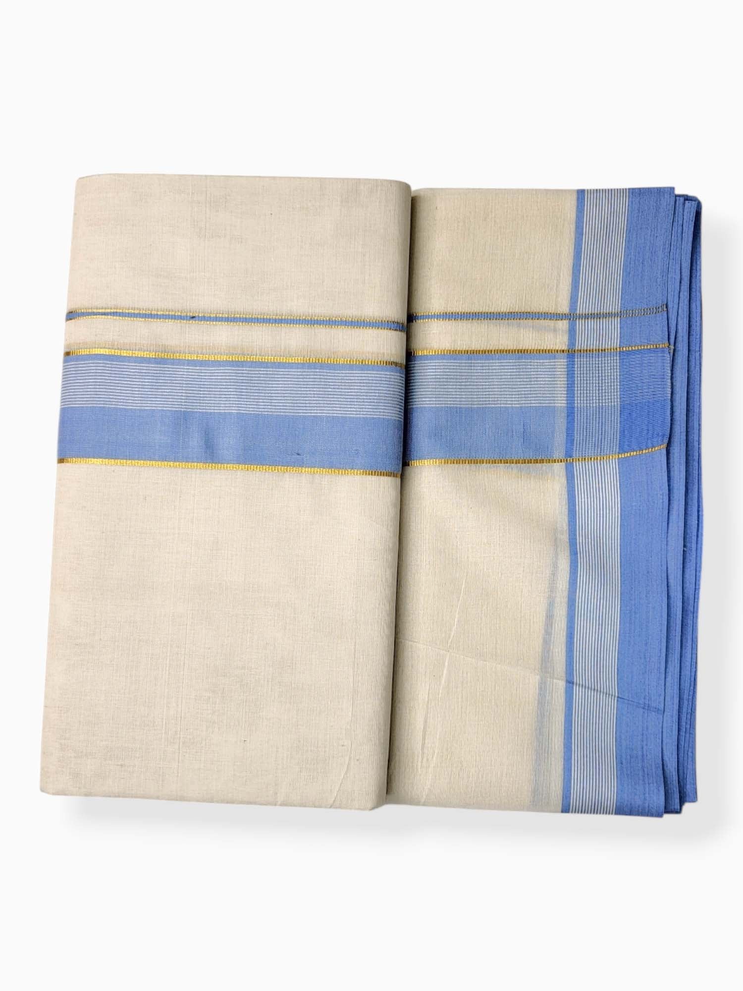 Pure Cotton Kerala Double Dhoti/Mundu