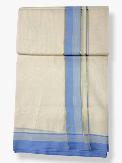 Pure Cotton Kerala Double Dhoti/Mundu