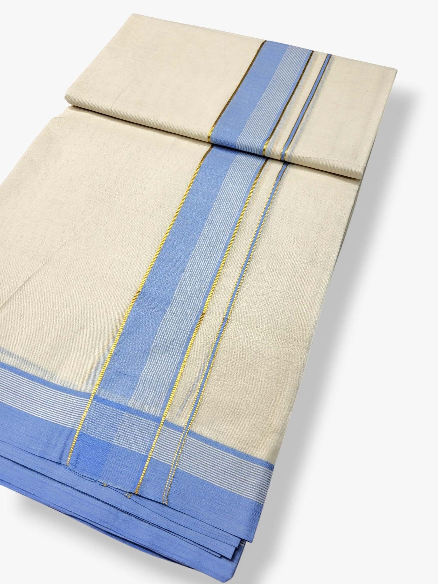 Pure Cotton Kerala Double Dhoti/Mundu