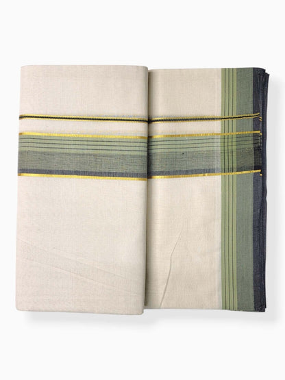 Pure Cotton Kerala Double Dhoti/Mundu