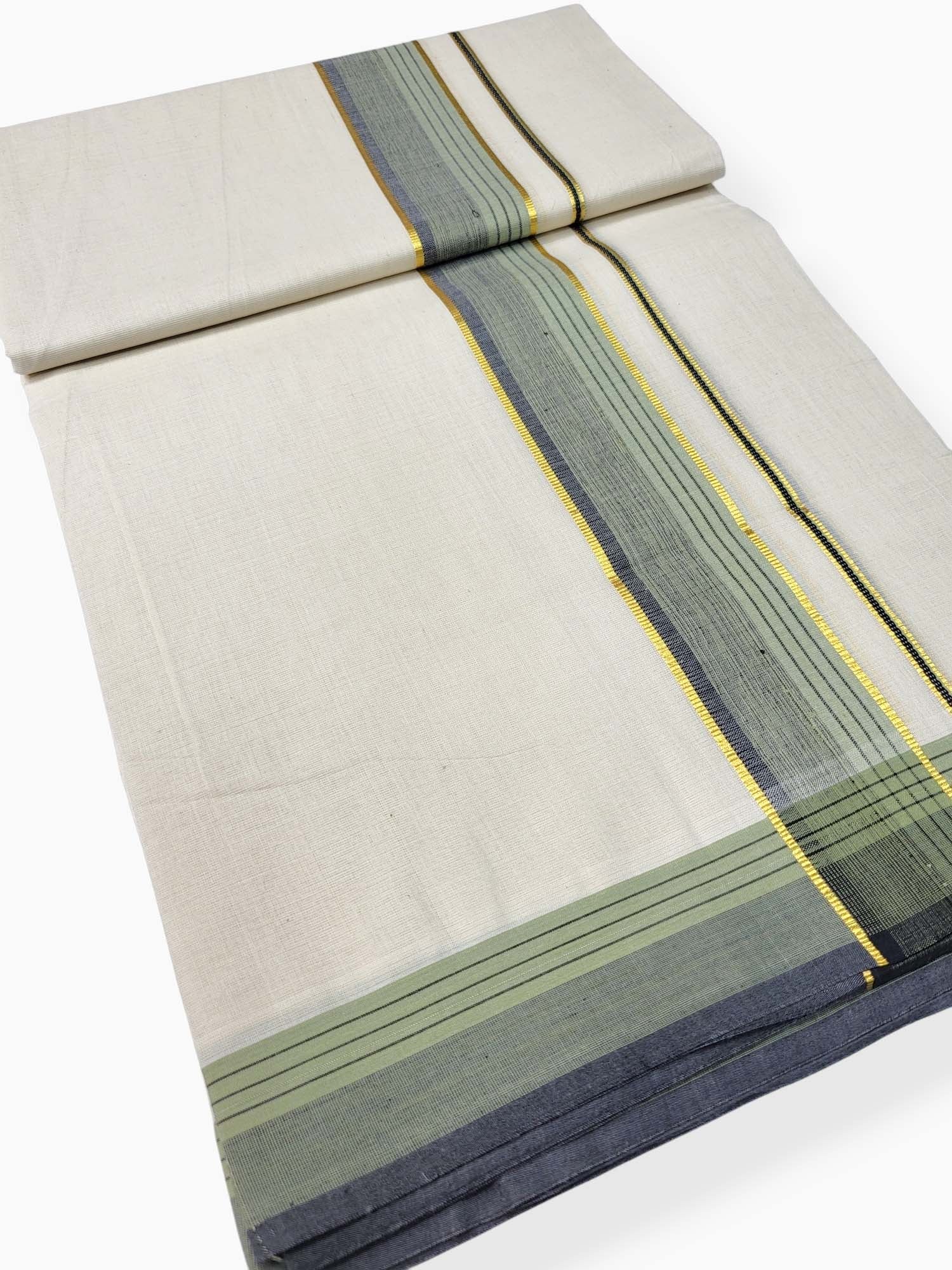 Pure Cotton Kerala Double Dhoti/Mundu
