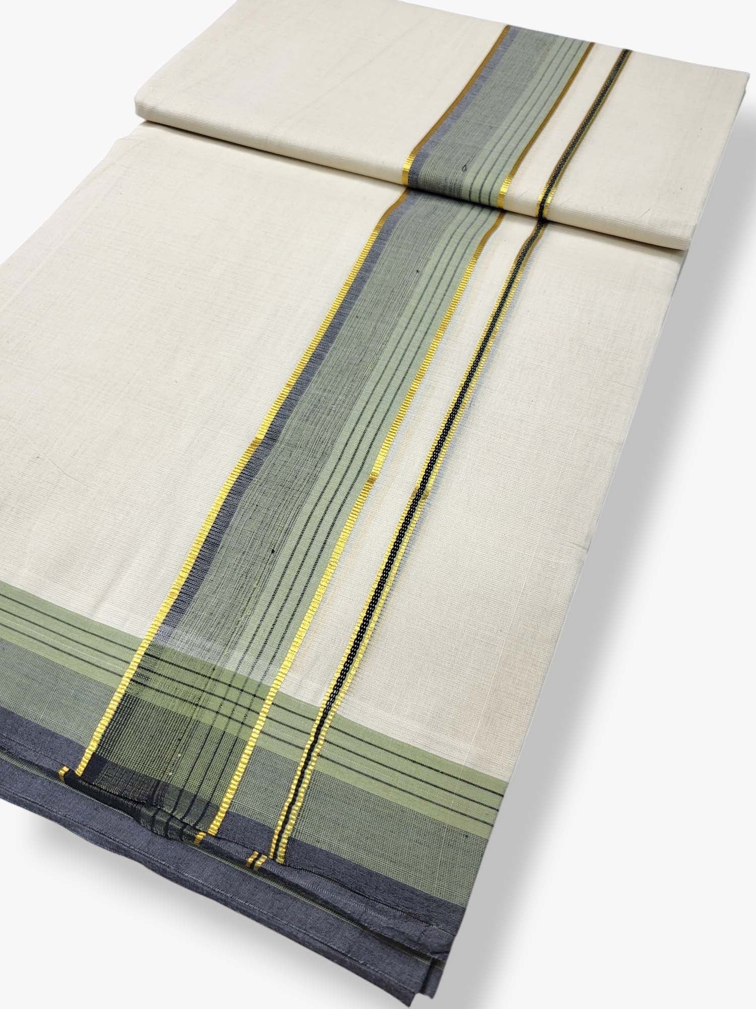 Pure Cotton Kerala Double Dhoti/Mundu