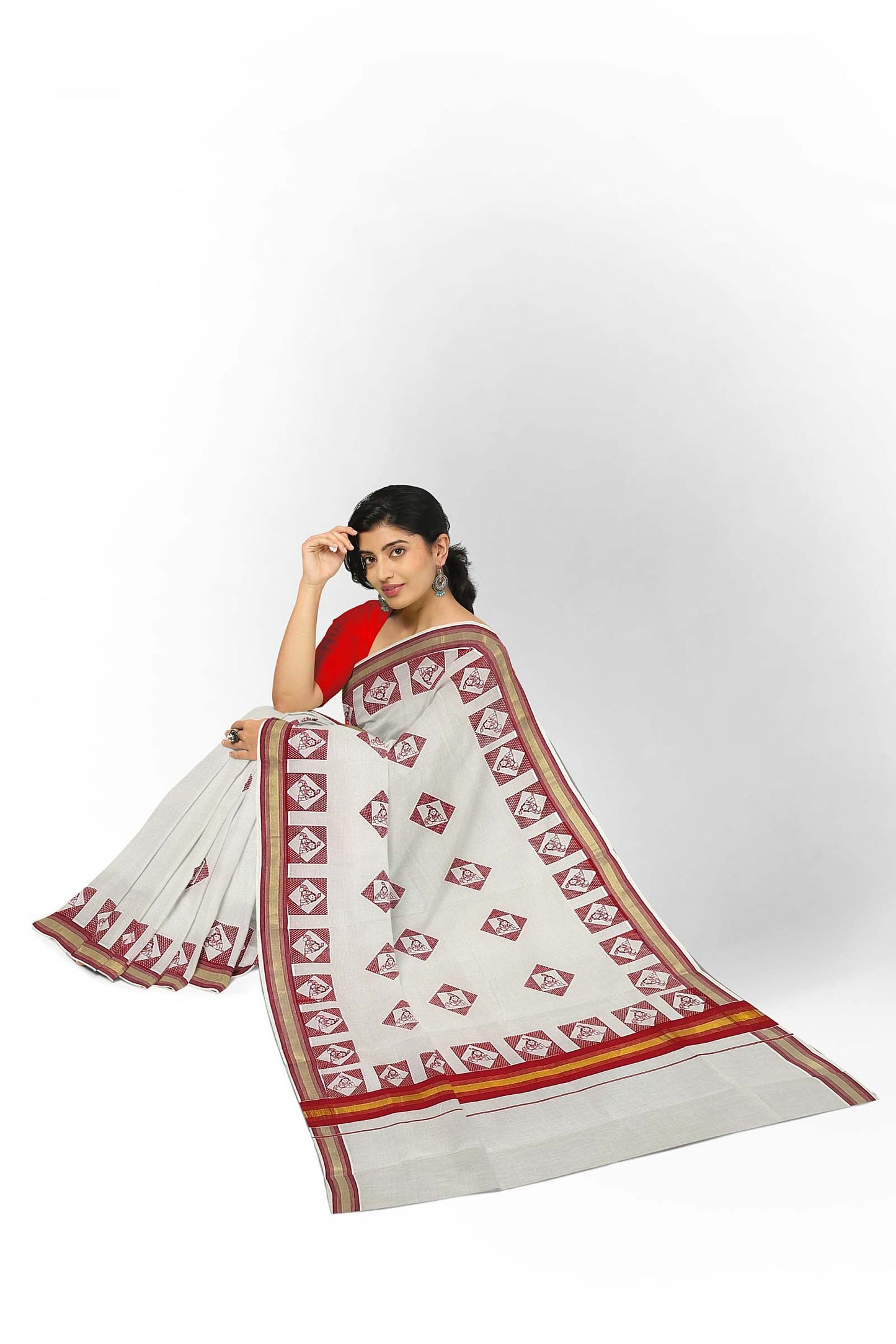 Kerala Printed Saree for Women