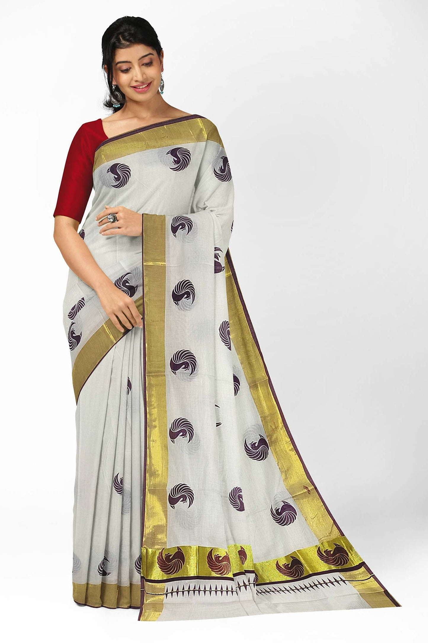 Kerala Printed Saree for Women