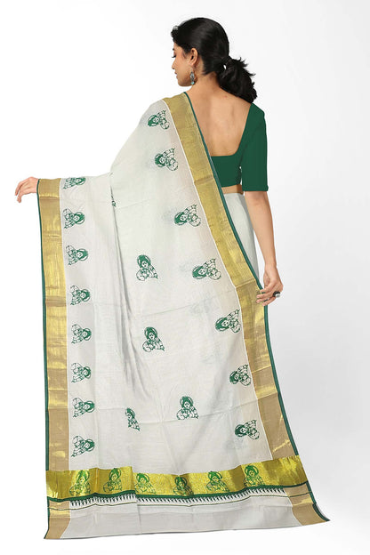 Kerala Printed Saree for Women