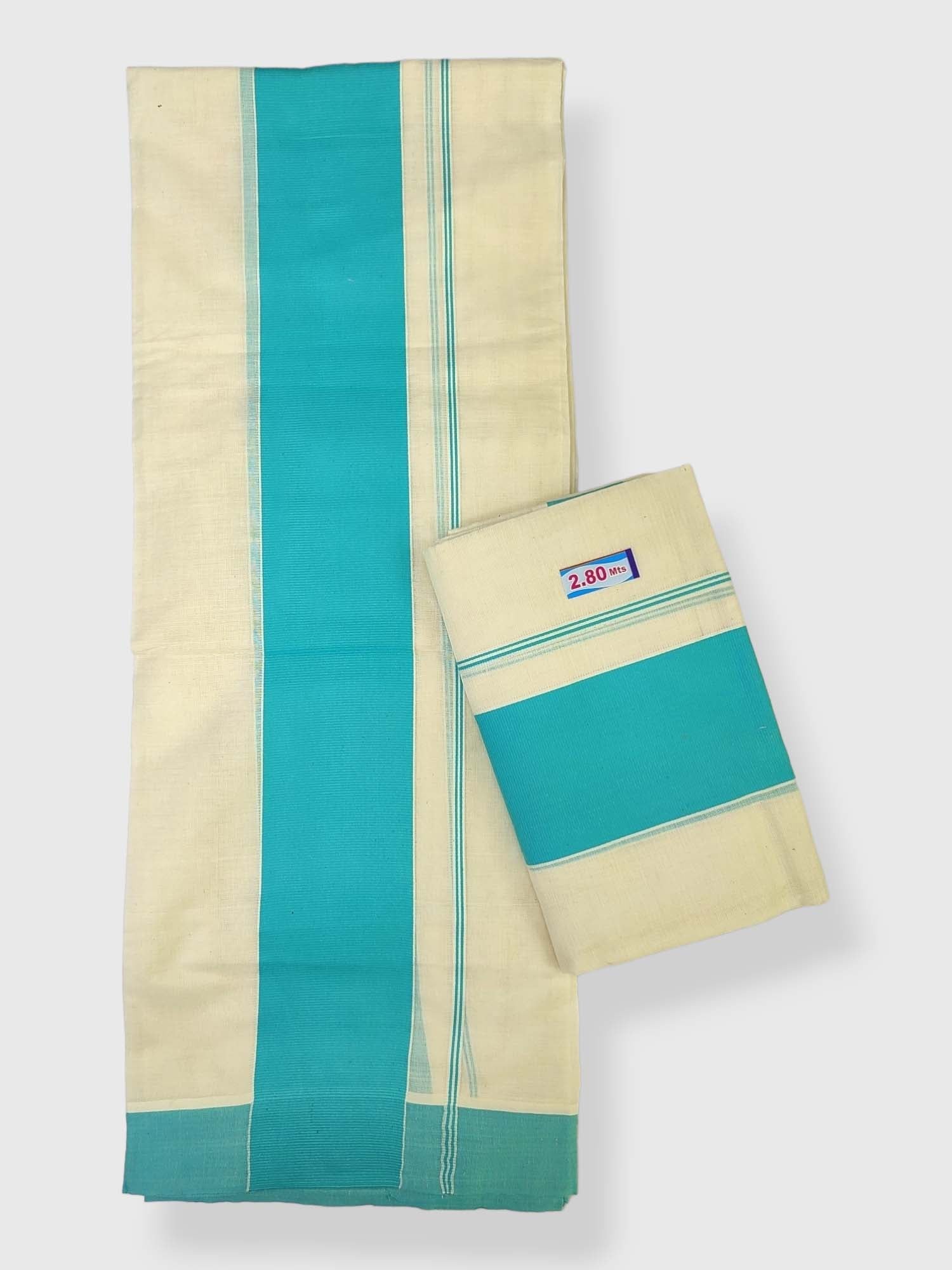 KERALA COTTON SET MUNDU SAREE TS0PS2828SLBK