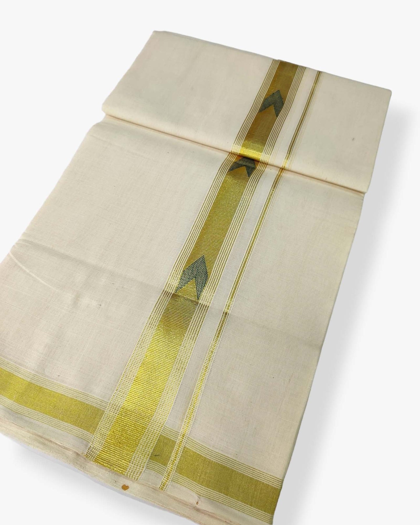 Original Balaramapuram Handloom Kasavu Mundu for Men