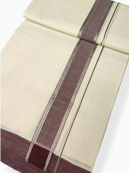  Kerala Handloom Mundu/Dhoti Pure Cotton