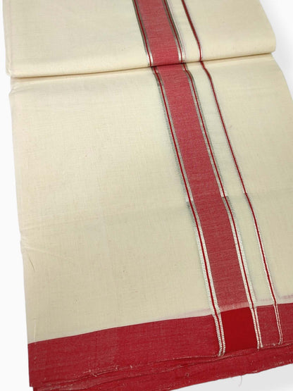  Kerala Handloom Mundu/Dhoti Pure Cotton
