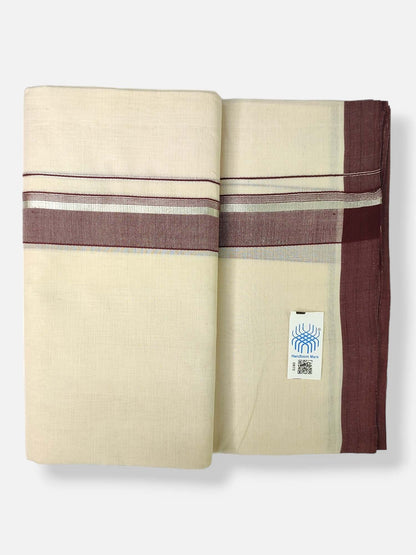  Kerala Handloom Mundu/Dhoti Pure Cotton