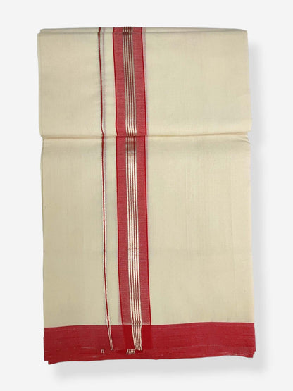  Kerala Handloom Mundu/Dhoti Pure Cotton