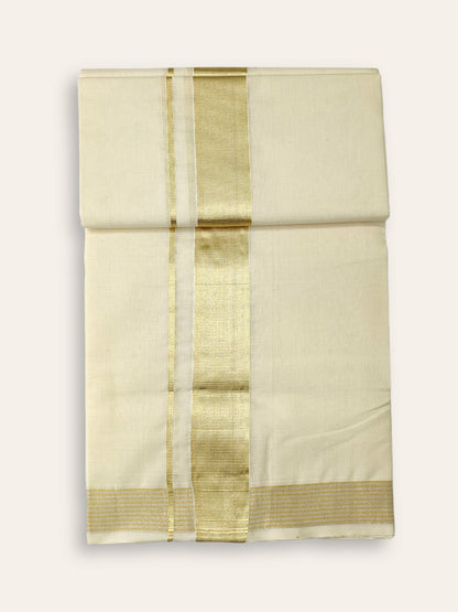 Handloom Kasavu Mundu for Men