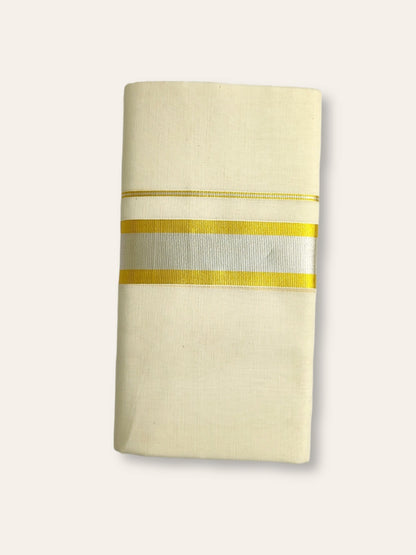 Handloom Kasavu Mundu for Men