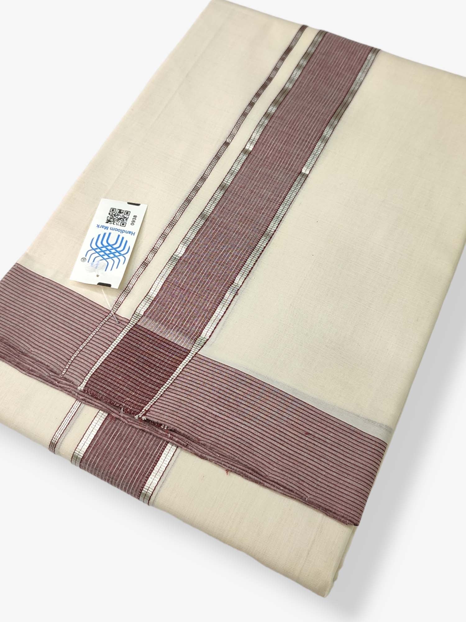 Kerala Premium Balaramapuram Handloom Dhoti/Mundu for Men