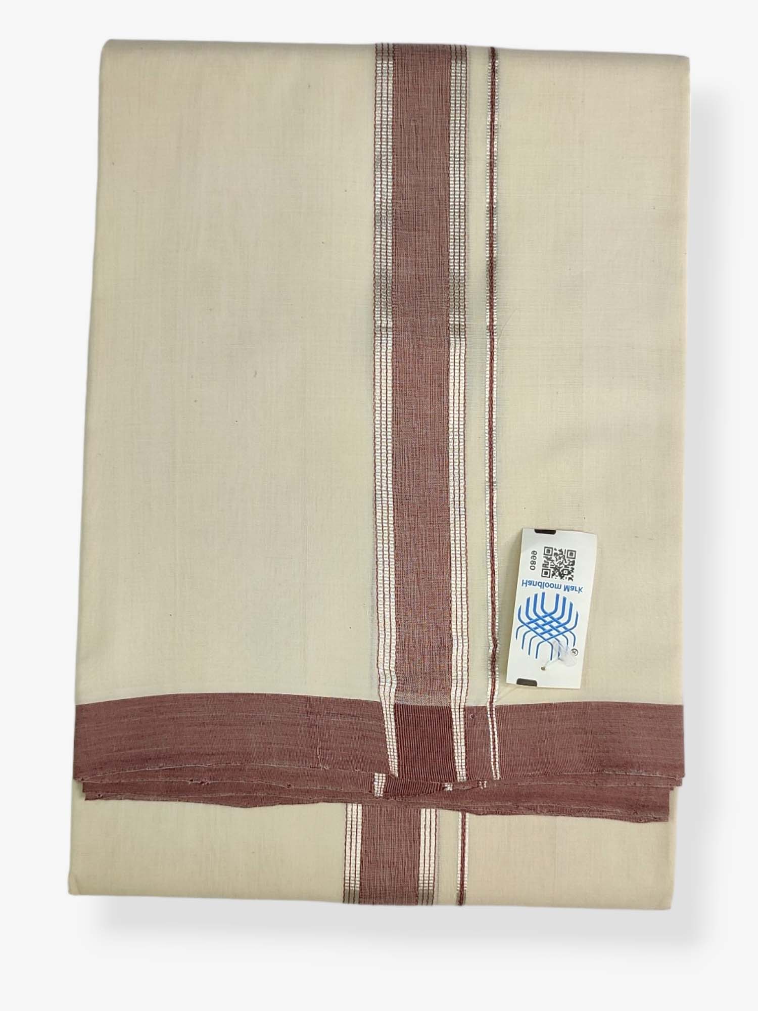 Kerala Premium Balaramapuram Handloom Dhoti/Mundu for Men