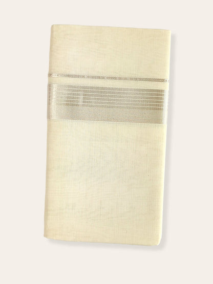Premium Wedding Handloom Balaramapuram Unaakupaavu Kasavu Mundu for Men